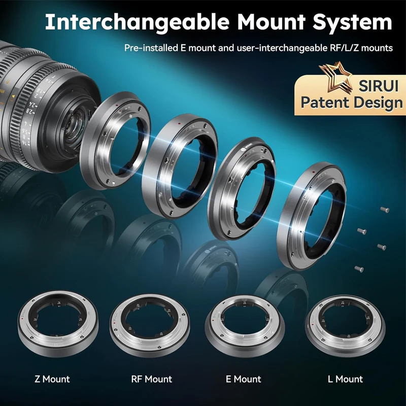 SIRUI VP-1 Vision Prime 1 T1.4 كامل الإطار Cine عدسة 24 مللي متر 35 مللي متر 50 مللي متر دليل التركيز سينما عدسة لسوني E نيكون Z كانون RF لايكا L