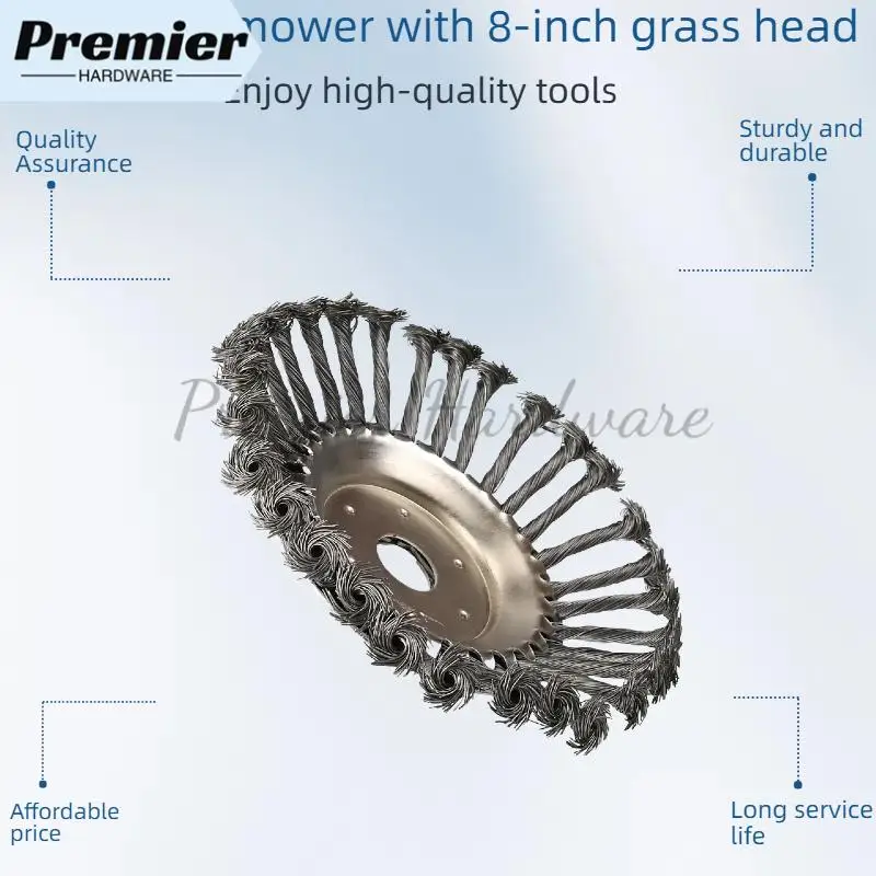 

Lawn mower steel pad lawn head 8 inches 30 strandssuitable for trimming head gardening tools