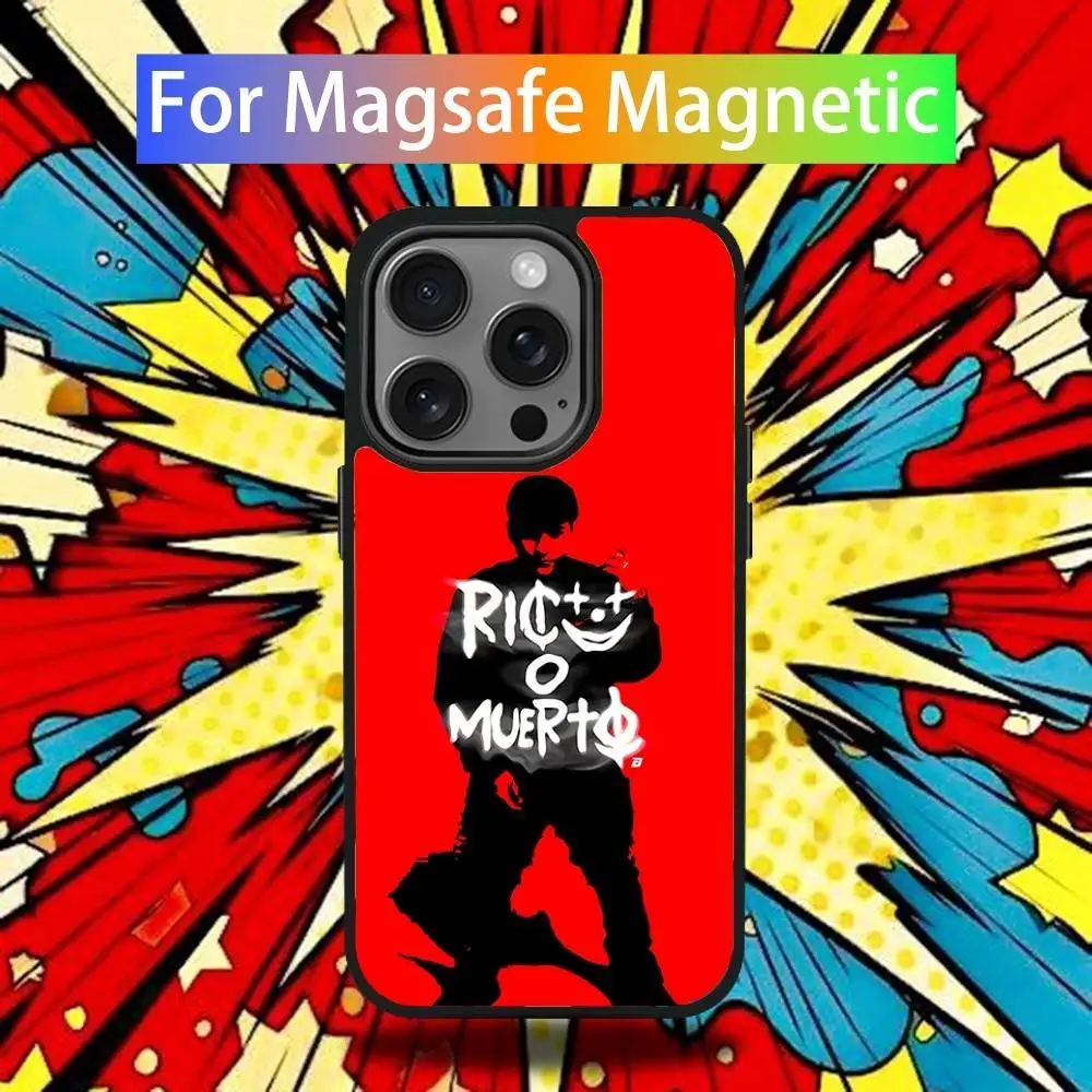 R-Rico O Muerto Music Phone Case For iPhone 17,16,15,14,13,12,11,Pro,Max,Plus,Mini,SE4,E Magnetic Magsafe Wireless Charging