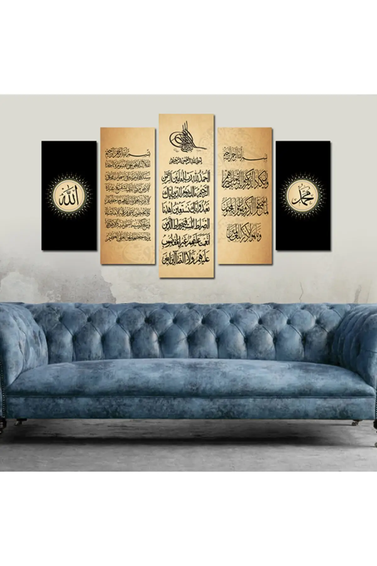 DOLBOVI religious visual 5 piece gift canvas wall table