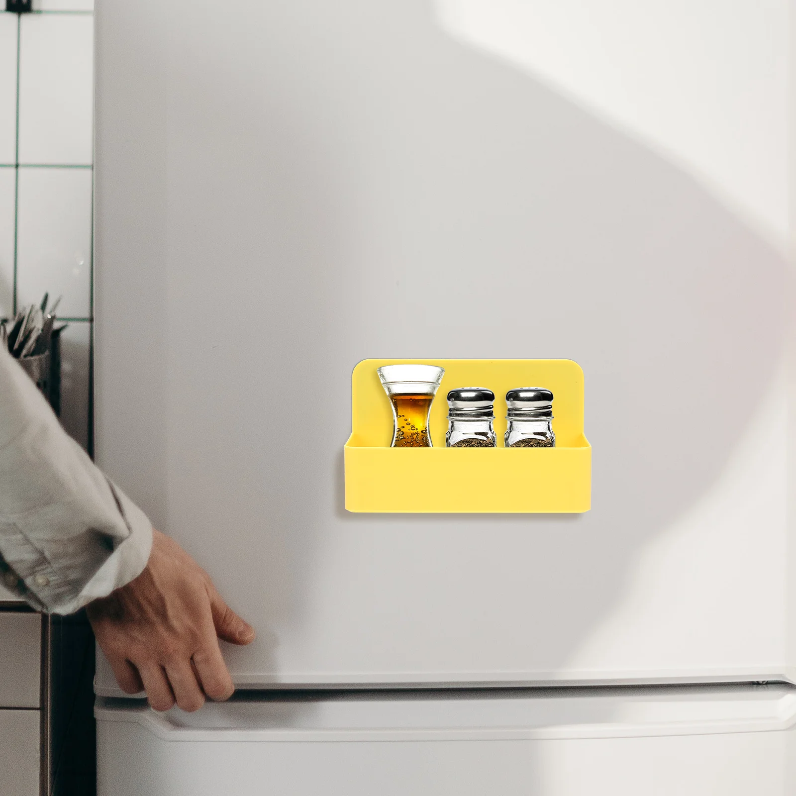 

Magnetic Fridge Spice Rack Super Magnet Storage Organizer for Kitchen Refrigerator Fridge Storage Stand