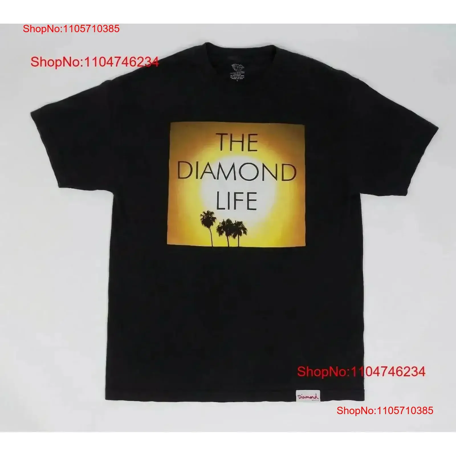Diamond Supply Company The Life T Shirt Mens Size Large vintage Washed Top For Everyday Wear Comfortable streetwear homme