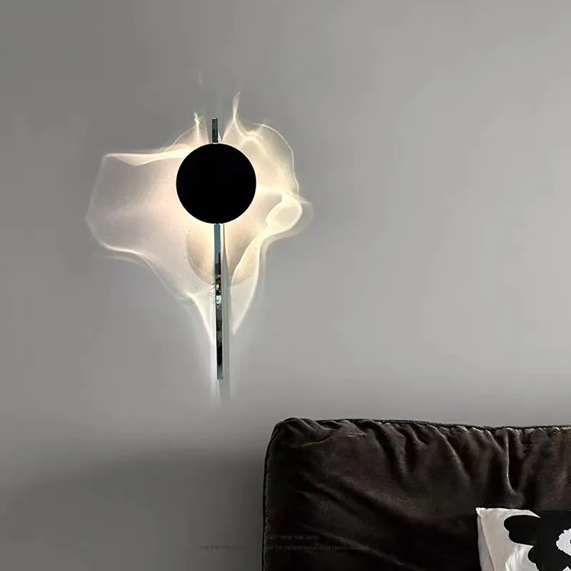 Novel Shadow Wall Lamp Nordic Designer Rotating Wall Sconce Living Room Background Bedroom Bedhead Corridor Staircase LED Lamp