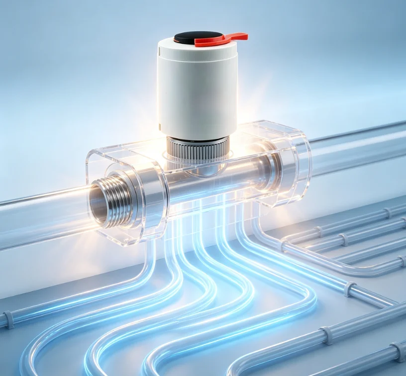 IP45 Electric Thermal Actuator Floor Heating Radiator Valve M30x1.5mm Normally Closed For Manifold Underfloor Heating System