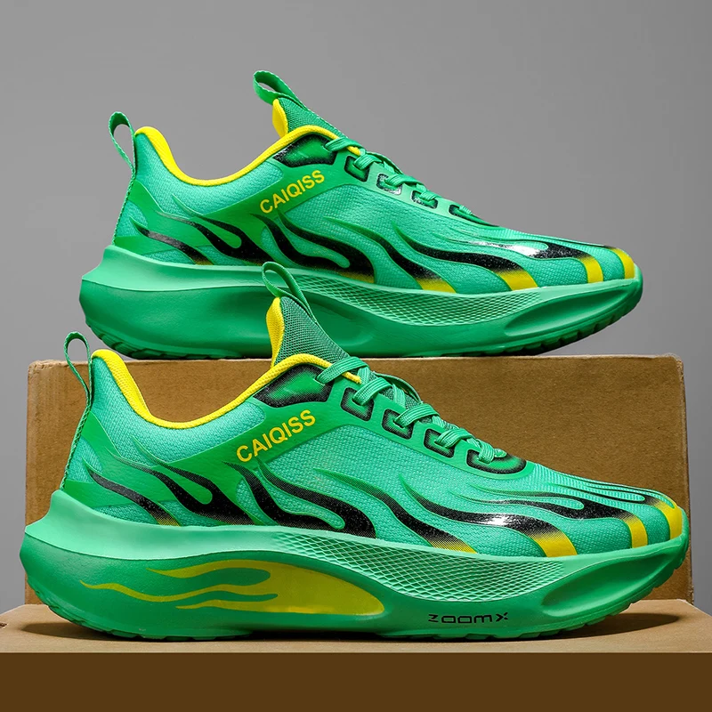 

Мужская спортивная обувь, новые дышащие сетчатые удобные амортизирующие подростковые уличные кроссовки, модные мужские кроссовки на толстой подошве