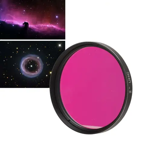 UHC Light Pollution Filter 2 inch Light Pollution Reduction Filter Corrosion Resistant for Astronomical Telescope Accessories