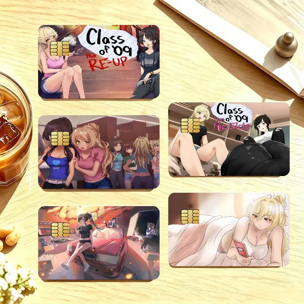 Game Class of '09 the F-Flip S-Side Credit Card Stickers For Bank Card Bus Metro Cards Waterproof Anti-Scratch Gift 4PCS