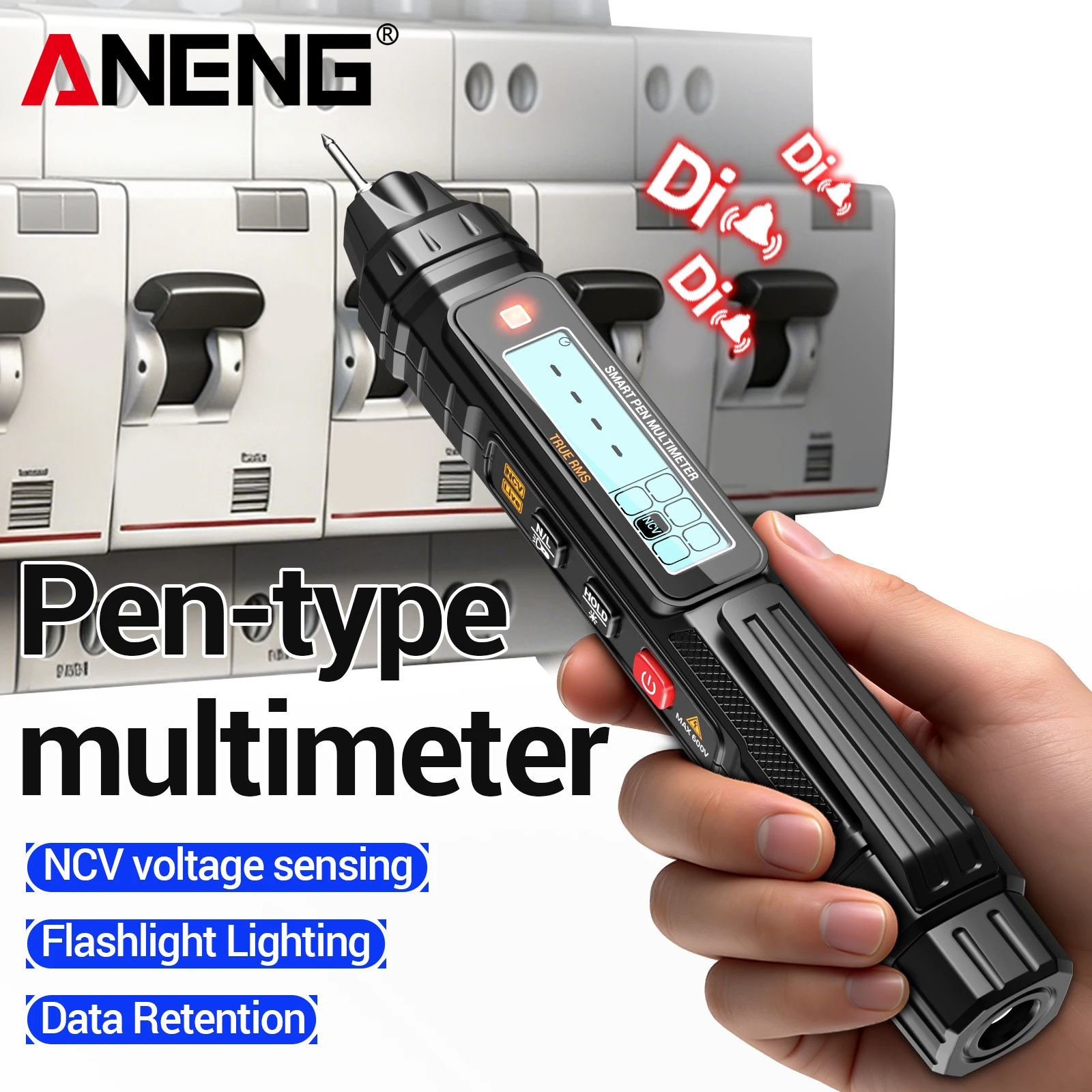 ANENG A3005 Digital Multimeter + BT138 Battery Tester Kit 4000 Counts NCV Live Wire Detector 1.2V-4.8V 9V Battery Level Checker