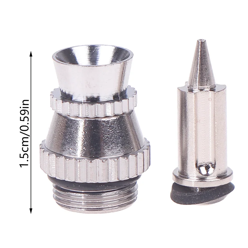 0.3mm 팁 및 커버가 포함된 금속 스프레이 건 노즐 교체 키트, 비충전 스프레이 건 액세서리 세트