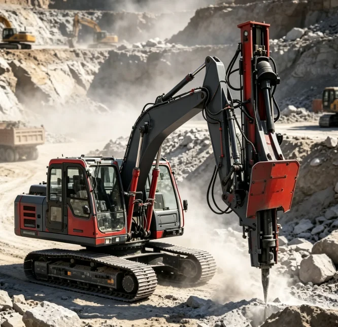 Integrated Hydraulic Rock Drill Rock Splitter Drilling and Splitting Machine for 