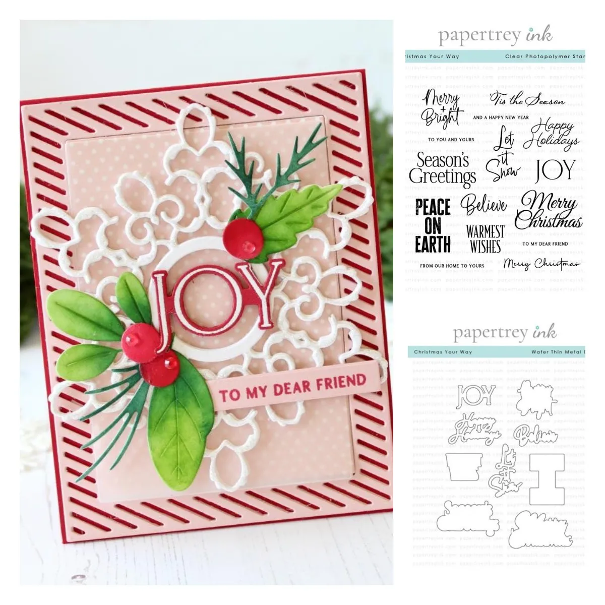 Christmas Your Way Stamps and Dies New 2023 Scrapbook Diary Decoration Stencil Embossing Template DIY Greeting Card Handmade