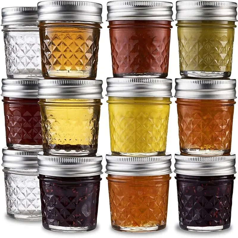 Ball Regular Mouth Mason Jar 100/250/350/500/650ML Jam Jelly Honey Wedding Favors Food Small Canning Jars With Airtight lids