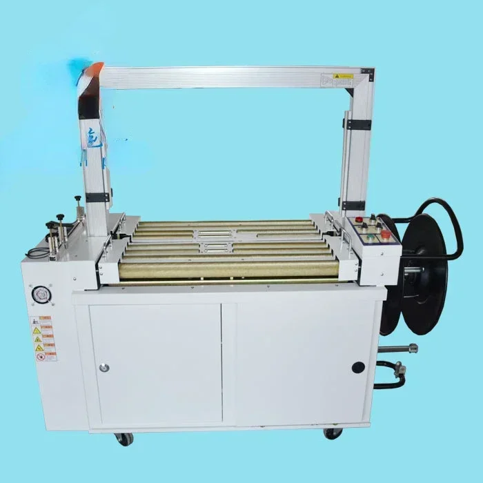 Unmanned Assembly Line Automatic Roller Packing Machine Carton Bale Tie Machine Pp Strap Buckle-Free Hot Melt Packing Machine