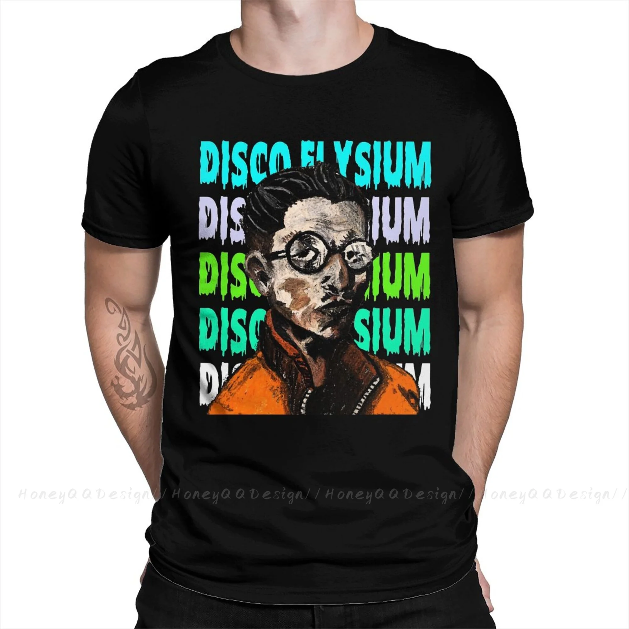 Disco Elysium Revachol RPG 2021 New Arrival Tshirt Premium Scoop Unique Crewneck Cotton for Men Shirts Flus Size