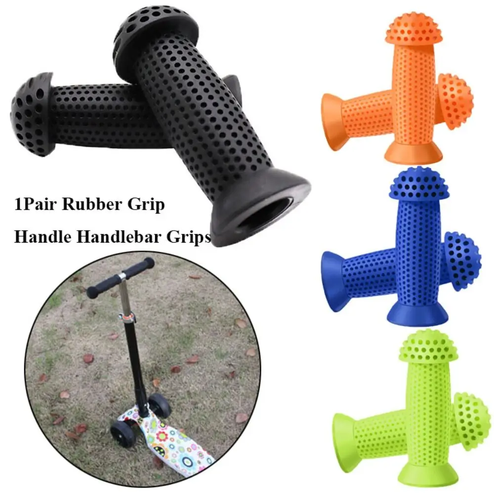 1Pair Colorful Blue Red Rubber Grip Child Children Kids 7 Colors Anti-skid Handlebar Bike Bicycle Grip