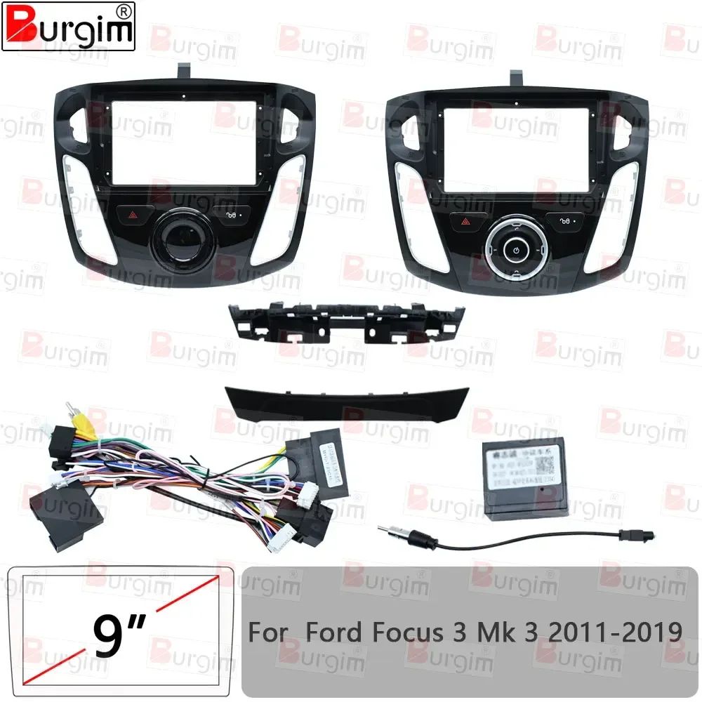 Mascherina 2 DIN Per Autoradio – Compatibile Ford Fiesta, Focus, C-Max, Galaxy, S-Max, Transit - 3