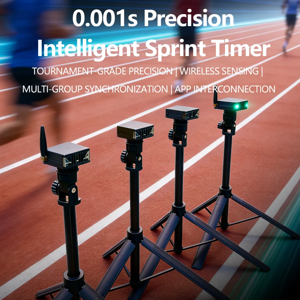 QUELING Smart Infrared Sprint Timer with Photoelectric Gate 0.001s Accuracy Photocell IR Sensor Millidash