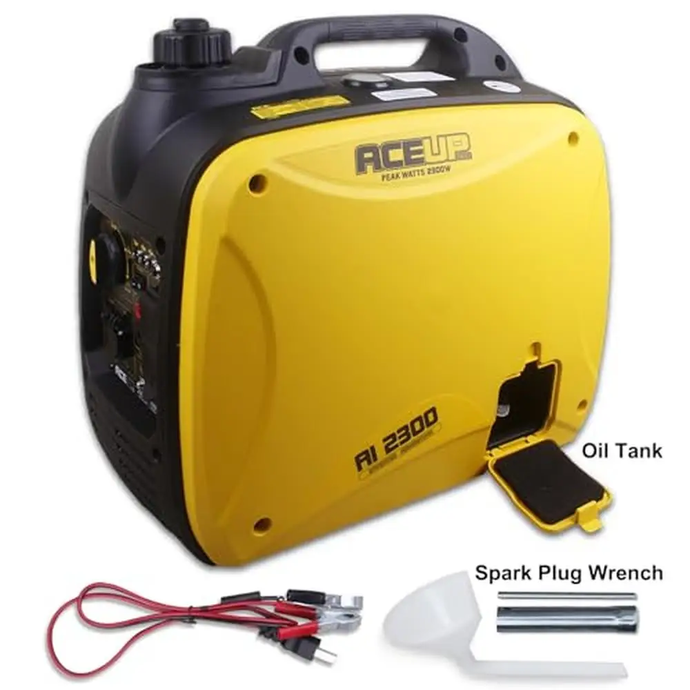 2300W Gas Inverter Generator Lightweight RV Quiet Eco-Friendly Portable Power Outdoor Camping Emergency Energy Source EPA