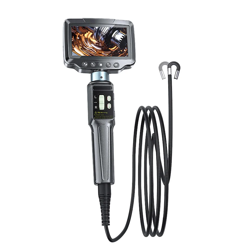 Best 1080P HD Digital Borescope Inspection Camera Handheld IP67 Waterproof 16.5ft Semi-Rigid Cable 4.3'' IPS Screen H.265 CMOS