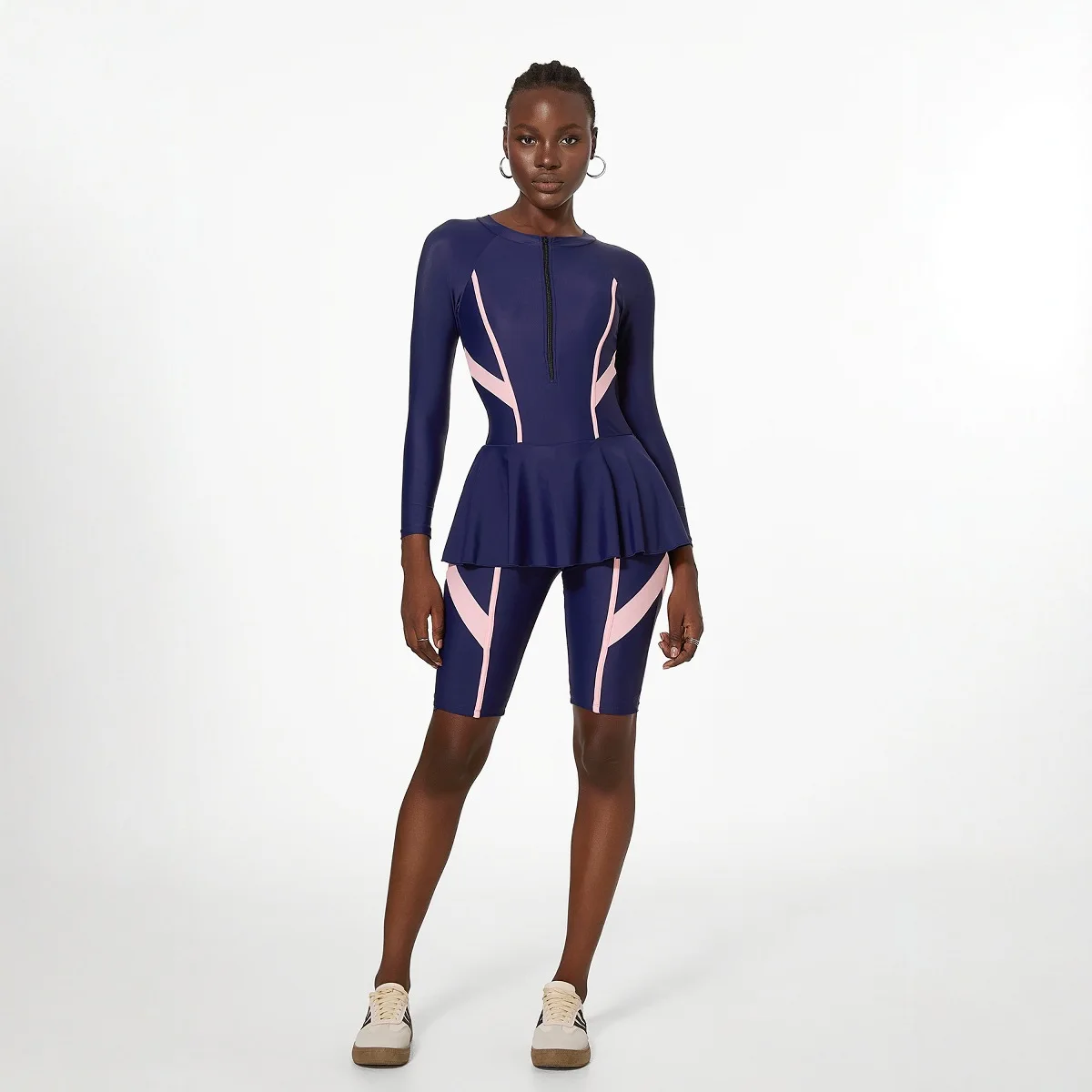 

Женская рубашка из двух предметов для водных видов спорта на открытом воздухе, пляжный серфинг, рубашка для плавания, плавки с длинными рукавами, дышащая быстросохнущая одежда для купания