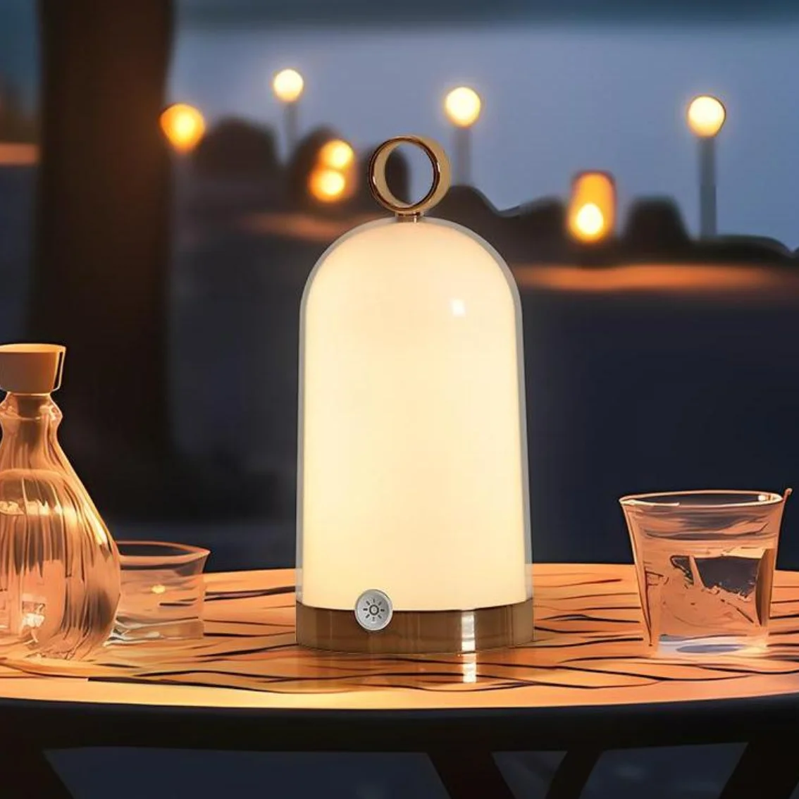 

USB rechargeable lamp, RGB portable home desk lamp, touch night light, bar coffee bar bedroom outdoor camping desk lamp