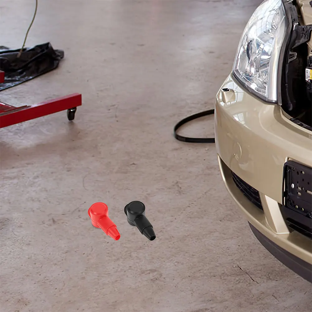 

10pcs Terminal Insulator Covers Cap Flame-Retardant Pvc Insulated Boot Cover For Electrical Connection Terminal Block