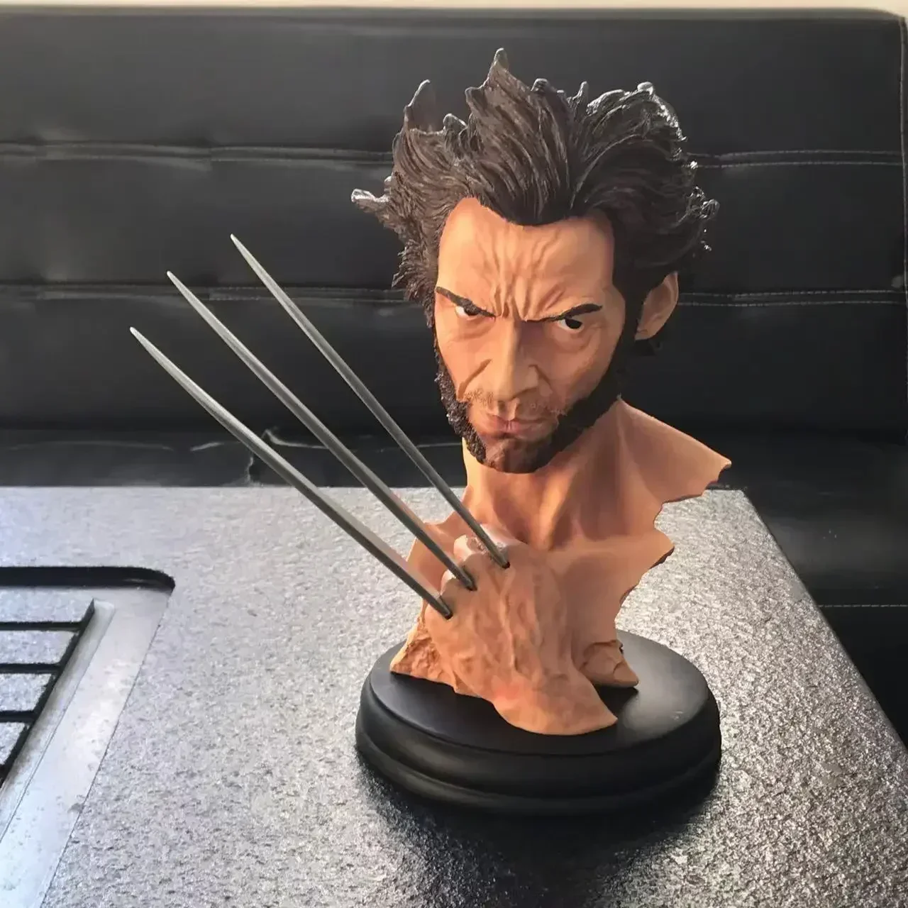 

30cm 1/6 Hero X-Men Wolverine wolf Figure Bust Head portrait Resin Desktop Model statue Collectible home decor gift