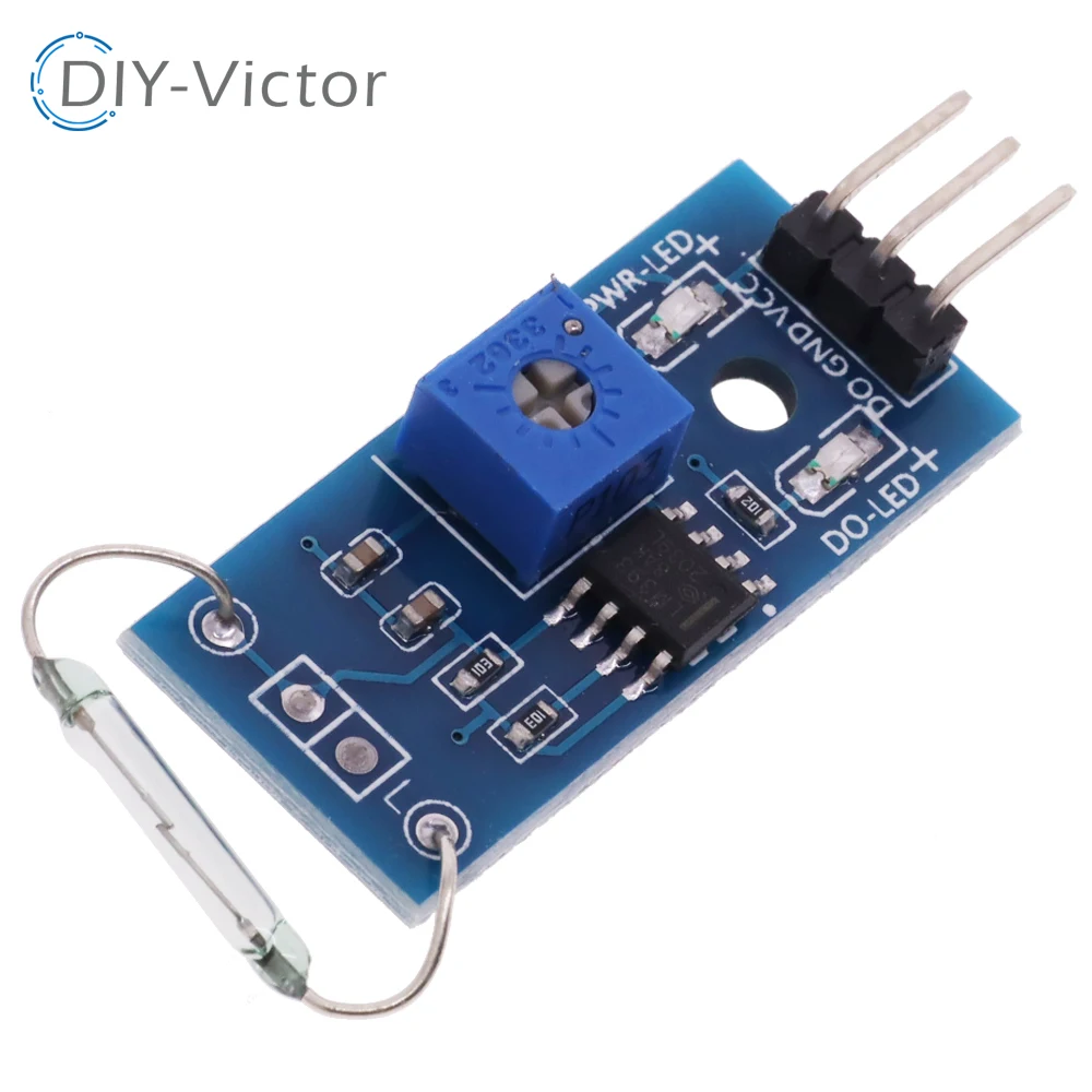 1/5/10PCS LM393 Reed Sensor Module Magnetron Module Reed Switch Magnetic Switch for arduino