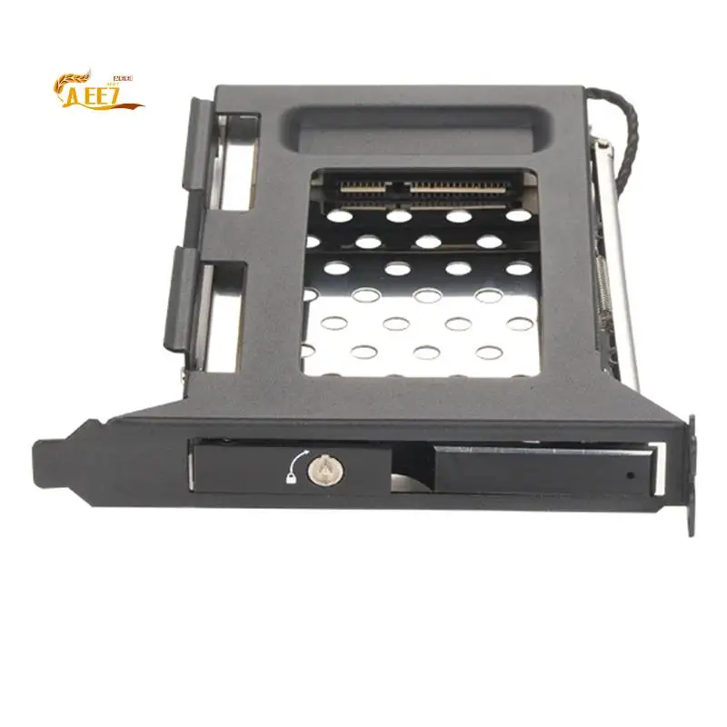 

AEE7-Aluminum Alloy PCI Slot Mobile Rack Support 2.5 Inch SATA HDD SSD For PC Expansion Slot SATA3 6Gbps Connector Hotswap