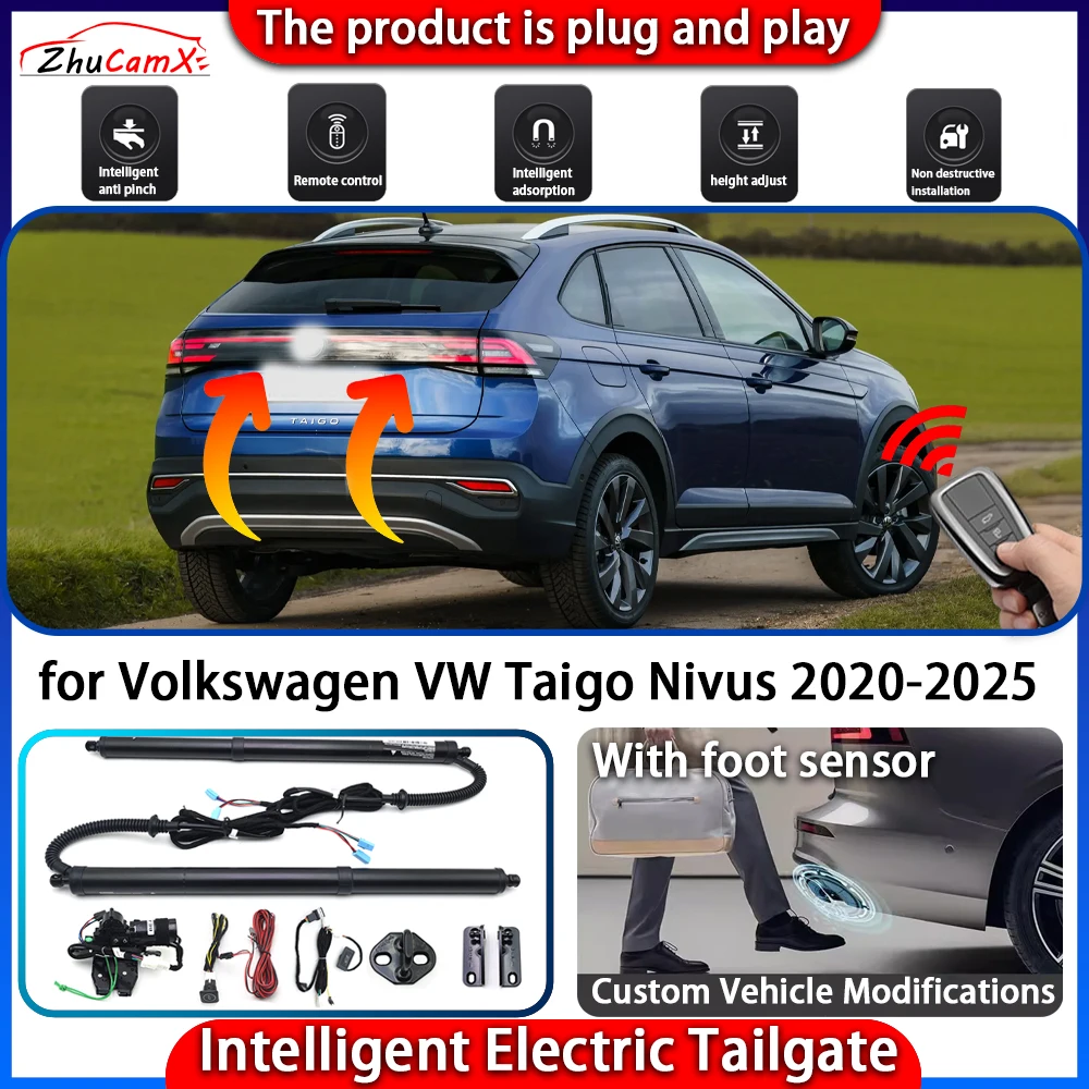 

ZhuCamX Smart Powered Tailgate for Volkswagen VW Taigo Nivus 2020-2025 Automatic Intelligent Electric Trunk Lift Control Kit
