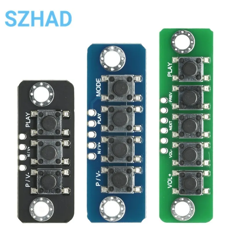 3/4/5 Bit Independent Button Module MCU External Button Module Micro Switch Button Board Bluetooth-compatible Power Amplifier