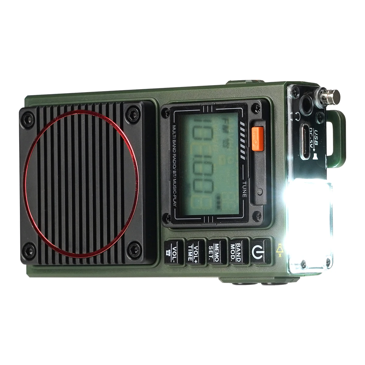 Retekess TR111 Radio FM Tragbare Radios AM FM Mini Amateurfunk Kurzwellen Notfall Amateurfunk Multiband SW VHF WB Wecker – Detail 18