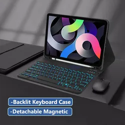 ASH for Xiaomi Redmi Pad SE 11 2023  Cover Mipad SE  for Xiaomi Pad 6 Pro 11 Inch Pad 5 Backlit Case Bluetooth Keyboard Cover