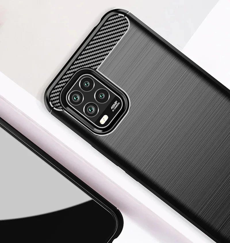 Dla Xiaomi Mi 10 Lite Mi10 lite Miękkie silikonowe etui Luksusowe etui z włókna węglowego dla mi 10lite 5g mi10lite Wstrząsoodporne matowe etui — zdjęcie produktu 6