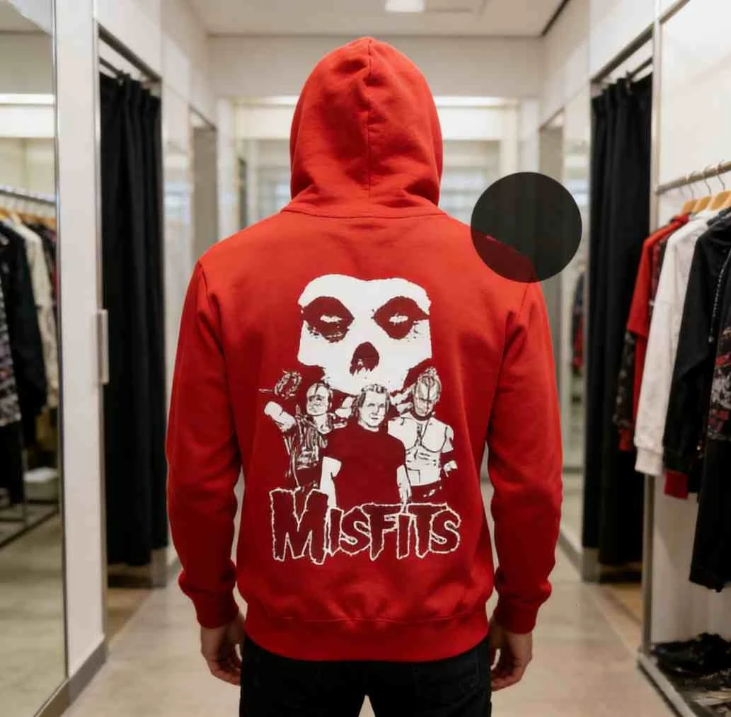 Misfits hoodie Rock Music Shirt  Hybrid Moments  Famous Monsters hoodies  Misfits Merch  Unisex Rocker Clothing