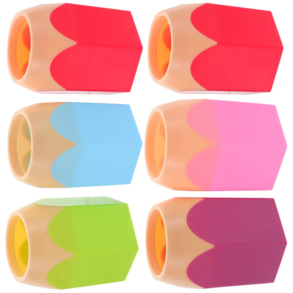 

6 Pcs Makeup Brush Color Contrast Pen Holder Office Crayons Nail Abs Kawaii Pencils Organizer Containers