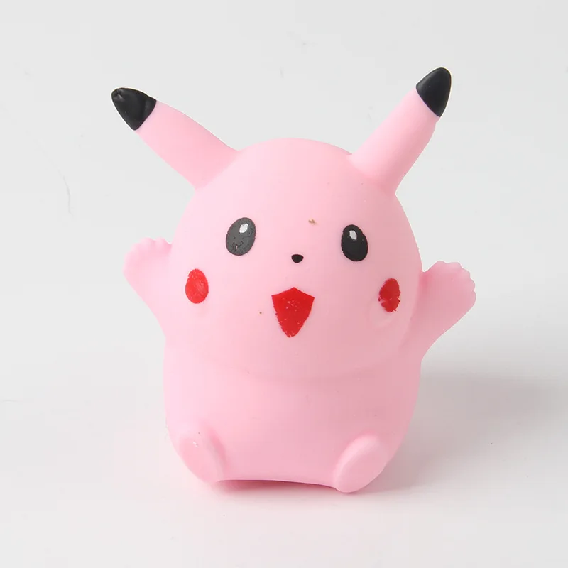 Pokemon Cartoon Cute Pikachu Anime Action Figure Squishy Toys Antistress Ball Squeeze Stress Relief Toys Children Anime Gifts