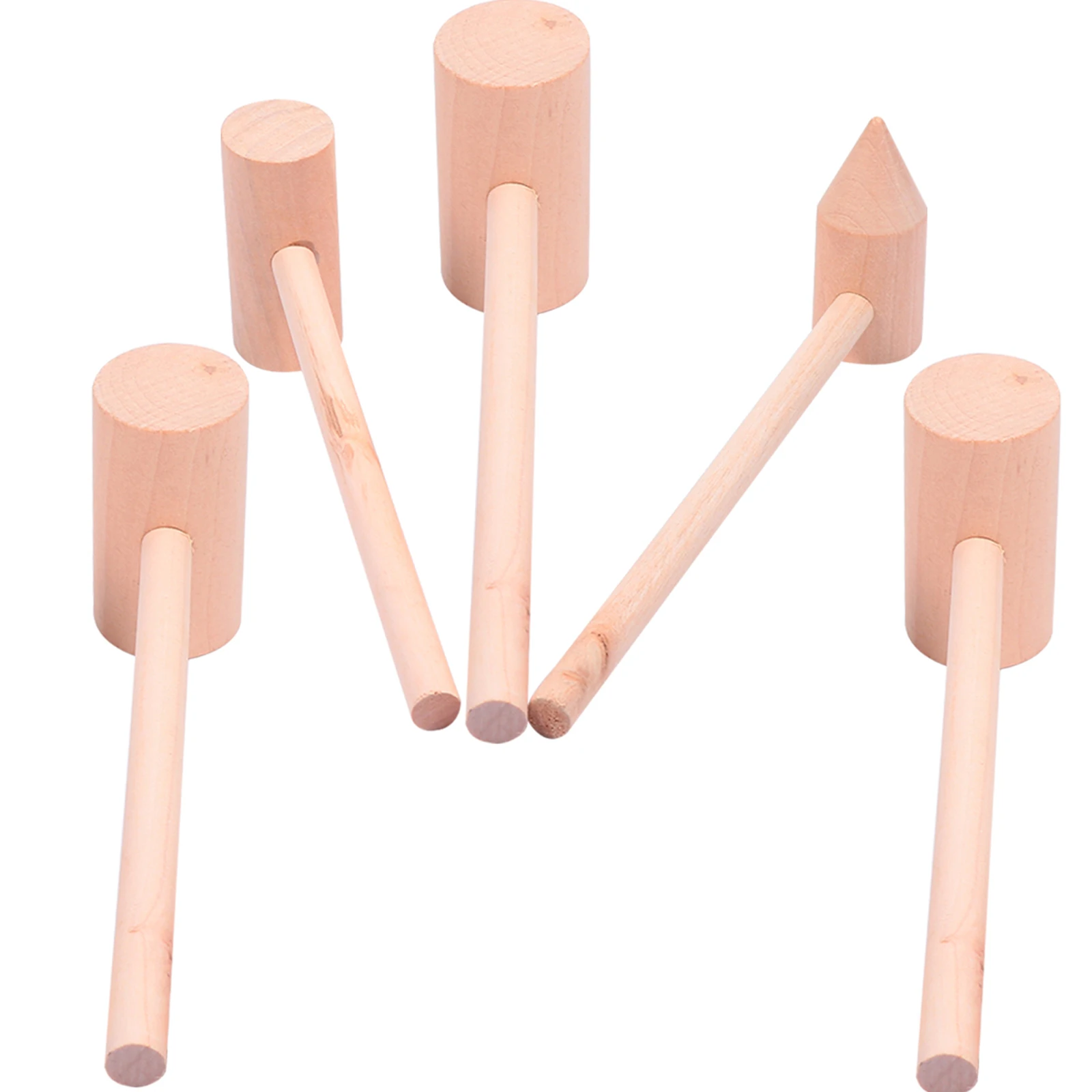 5 stücke Holz Hämmer Für Kinder Glatte Leichte Langlebig Hammer Spielzeug Holz Mallet Konditorei Restaurant Hand Werkzeug Verwenden
