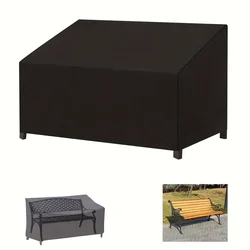 Heavy-Duty Waterproof Garden Bench Cover - Uv & Tear Resistant, Windproof Oxford Fabric For Outdoor Furniture Protection
