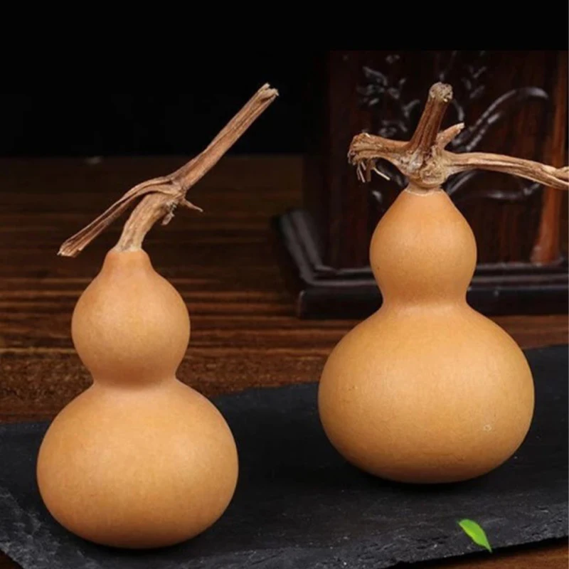 Hand Twist Gourd Ornaments Gourd Lou Wu Natural Feng Chinese Shui Gourds Ornament Crafts Wealth Luck Statue Good Calabash