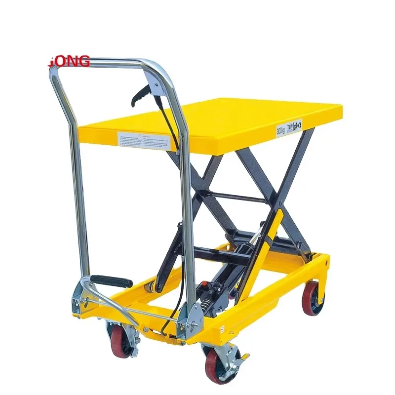 Hot Selling Two Ton 3000kg 3 Ton Welded Steel Frame Hydraulic Lifting Lift Table Trolley
