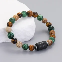 Natural Stone Bracelets 12 Zodiac Signs Taurus Cancer Virgo Pisces Bracelets Ladies Men Couples Friendship Jewelry Bracelet
