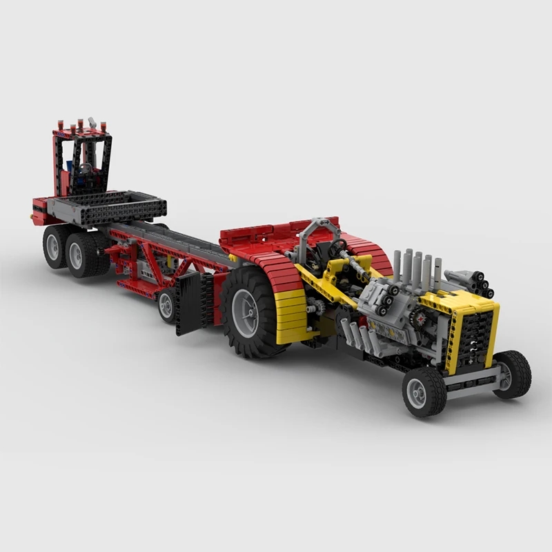 1062 Uds. MOC extractor de potencia enlace mecánico modelo competitivo DIY modelo de bloques de construcción juguetes de cumpleaños regalo