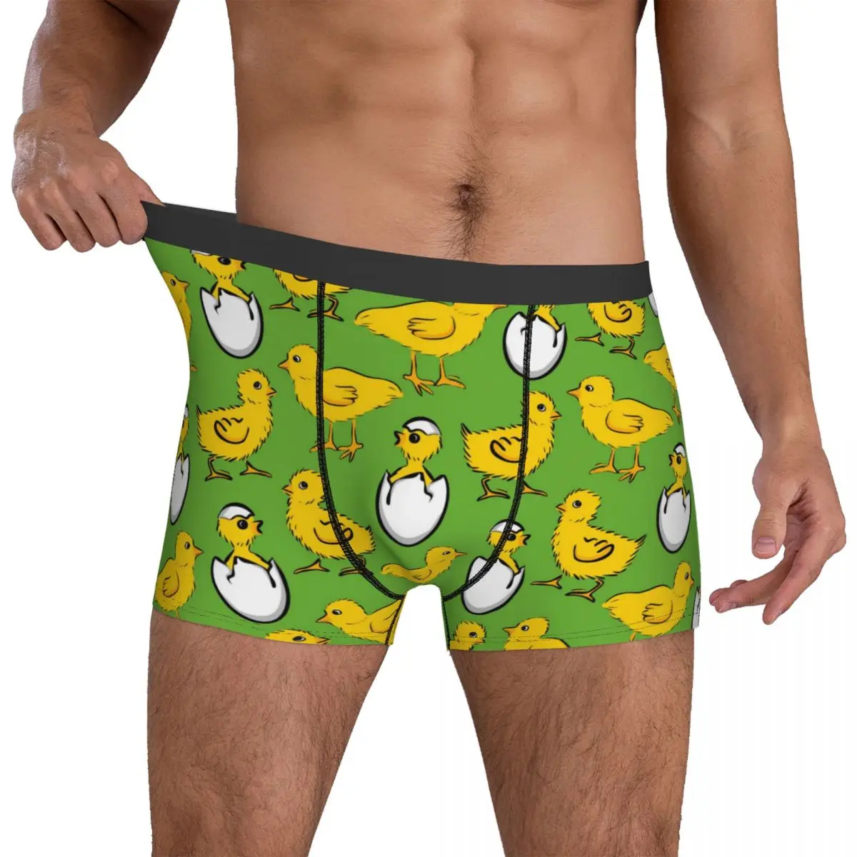 

Фон с цыплятами, нижнее белье, мужские трусы, дизайн, классические боксеры, качественные трусы-боксеры, большой размер