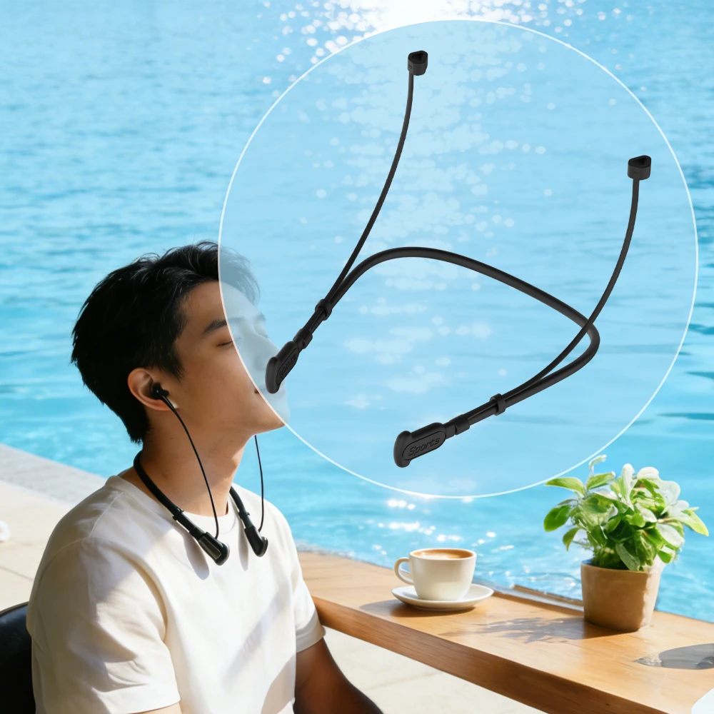 

Anti-Lost Strap for Galaxy Buds3 FE(2025)/3 Pro/3 Headphone Holder Rope Sweat-ptoof Earphone Neck Strap Sports Lanyard