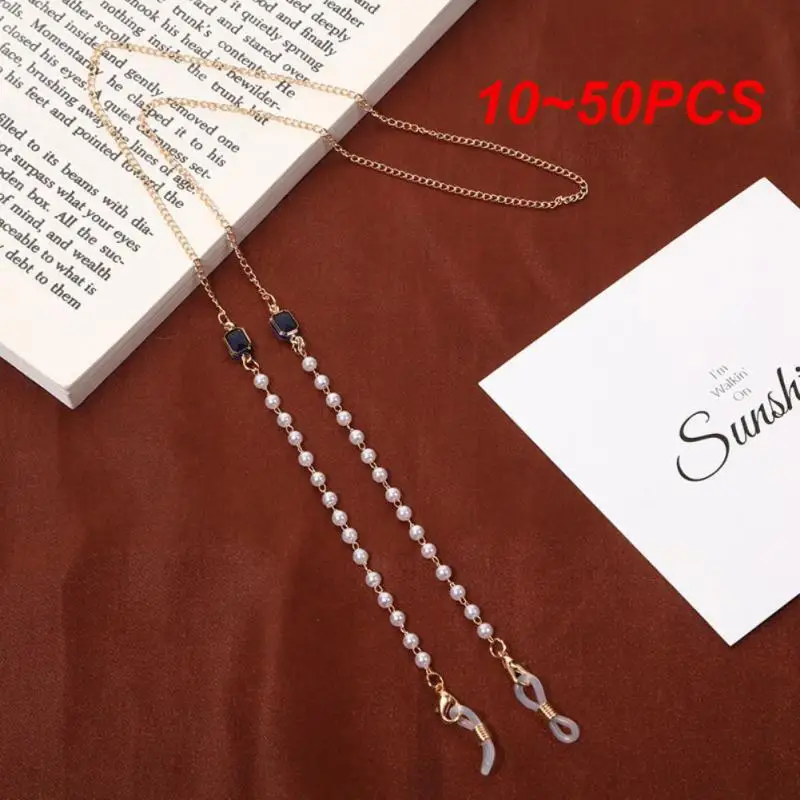 10~50PCS Glasses Chain Unique Simple Fashion Supplies Pearl Glasses Chain Glasses Lanyard Anti-lost Mask Chain