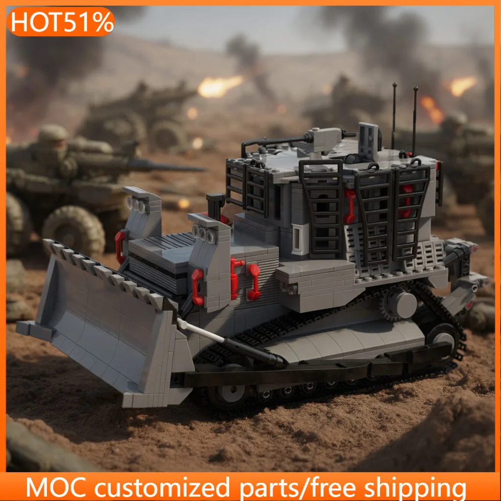 

1216 деталей: Транспортное гусеничное бронированное транспортное средство MOC, модульный конструктор, развивающая технология, DIY, праздничные игрушки и подарки