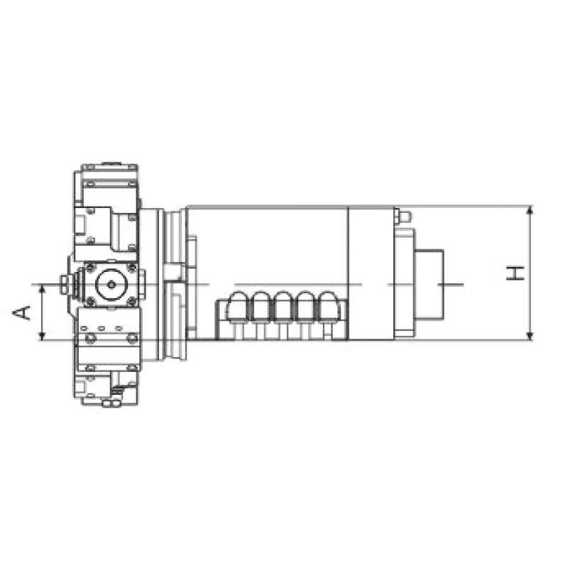 12T workstation high-efficiency CNC lathe BMT series multifunctional tool holder with a center height of 80mm