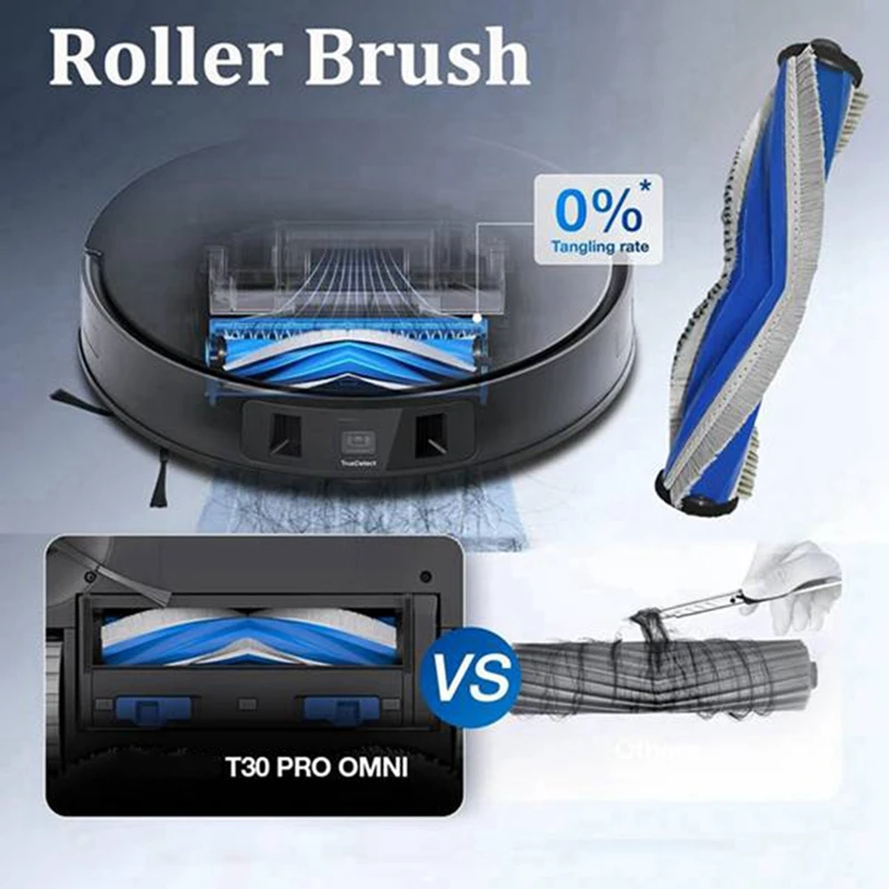 สำหรับ Ecovacs X5 deebot omni/ X5 Pro ชิ้นส่วนเปลี่ยนเครื่องดูดฝุ่นแปรงด้านข้างหลักแผ่นกรอง HEPA ผ้าเช็ดฝุ่น