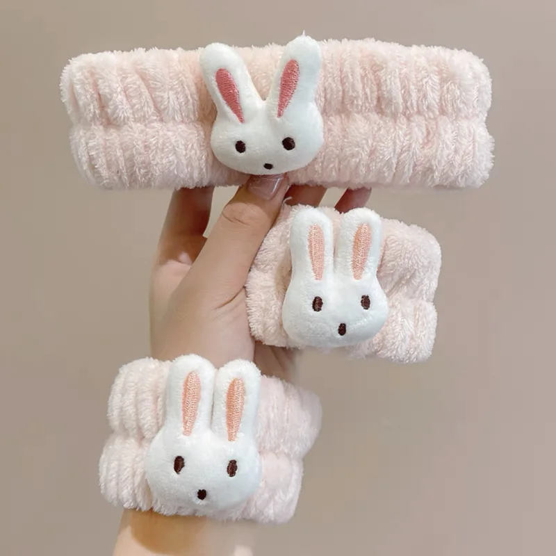 Cute Face Wash Hair Band Wrist Band Hand Wash Moisture-proof Sleeves Warm Wrist Guard Rinse Water Absorbent And Waterproof